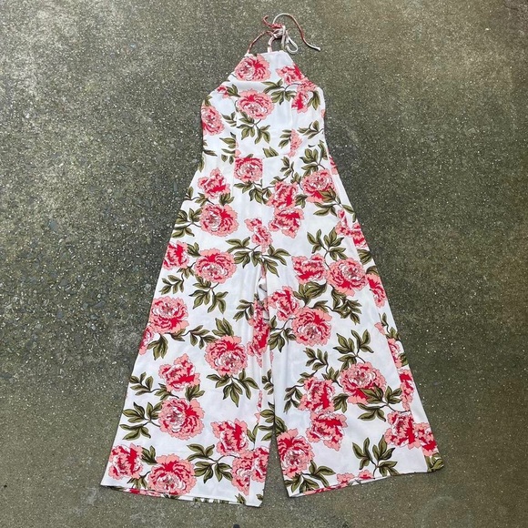 Pink floral romper medium - Picture 3 of 5